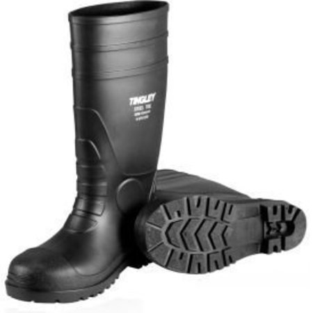 Tingley Tingley 31151 Economy PVC Knee Boots , Size 10, Black, Plain Toe, Cleated Outsole 31151.1
